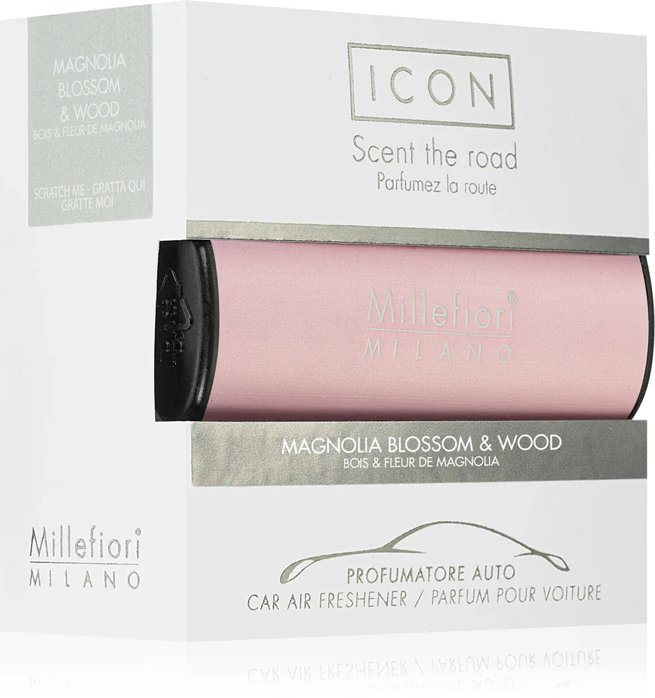 Ароматизатор для автомобиля Millefiori Icon Magnolia Blossom Wood цветочный, 1 шт