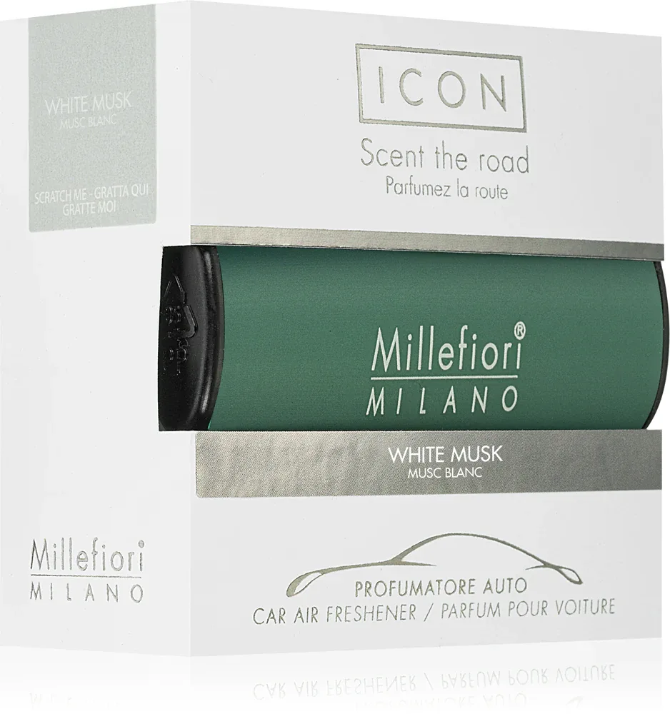 Ароматизатор для автомобиля Millefiori Icon White Musk мускусный, 1 шт
