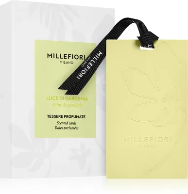 Ароматизатор для шкафа Millefiori Milano Laundry Luce Di Gardenia, свежий аромат, 3 шт