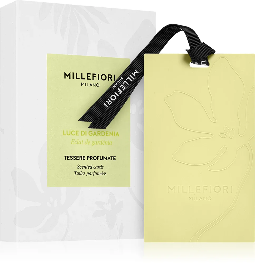 Ароматизатор для шкафа Millefiori Milano Laundry Luce Di Gardenia, свежий аромат, 3 шт