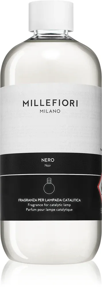 Наполнитель для каталитической лампы Millefiori Nero, древесный, устраняет посторонние запахи, 500 мл