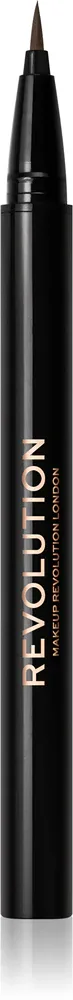 Маркер для бровей Revolution Hair Stroke Brow Pen, эффект натуральных волосков, 0,5 мл, оттенок Dark Brown