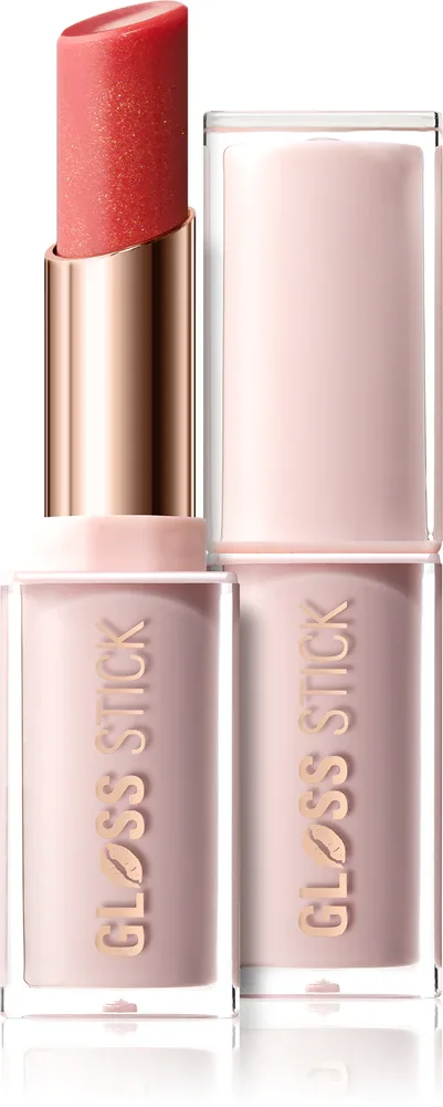 Помада-стик Revolution Pout Lip Gloss Stick блестящая, с гиалуроновой кислотой и витамином Е, 3 г, оттенок Shimmer Sugar Cookie Pink
