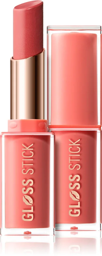 Помада-стик Revolution Pout Lip Gloss Stick блестящая, с гиалуроновой кислотой и витамином Е, 3 г, оттенок Shimmer Peach Sorbet Nude
