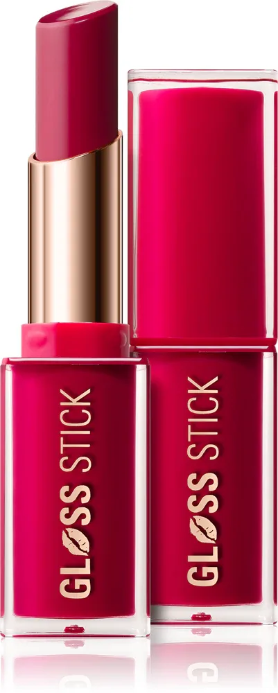 Помада-стик Revolution Pout Lip Gloss Stick блестящая, с гиалуроновой кислотой и витамином Е, 3 г, оттенок Sour Berry