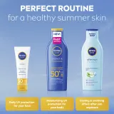 Молочко солнцезащитное NIVEA SUN Protect Moisture SPF 50+, водостойкое, увлажняющее, 200 мл — фото 6