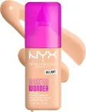 Тональный флюид NYX Professional Makeup Make Em Wonder матирующий, среднее покрытие, с гиалуроновой кислотой и витамином С, 30 мл, оттенок 06 Light — фото 2