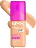 Тональный флюид NYX Professional Makeup Make Em Wonder матирующий, среднее покрытие, с гиалуроновой кислотой и витамином С, 30 мл, оттенок 08 Vanilla — фото 2