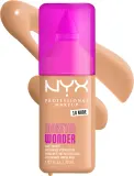 Тональный флюид NYX Professional Makeup Make Em Wonder матирующий, среднее покрытие, с гиалуроновой кислотой и витамином С, 30 мл, оттенок 10 Nude — фото 2