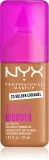 Тональный флюид NYX Professional Makeup Make Em Wonder матирующий, среднее покрытие, с гиалуроновой кислотой и витамином С, 30 мл, оттенок 23 Golden Caramel — фото 1