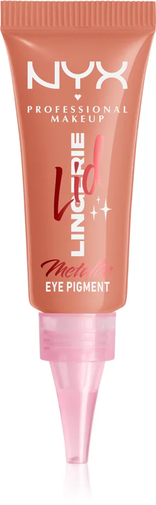 Тени для век NYX Professional Makeup Lid Lingerie компактные, стойкие, без осыпания, 6 мл, оттенок Gold String