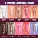 Тени для век NYX Professional Makeup Lid Lingerie компактные, стойкие, без осыпания, 6 мл, оттенок Gold String — фото 5