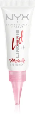 Тени для век NYX Professional Makeup Lid Lingerie компактные, стойкие, без осыпания, 6 мл, оттенок Satin Silver