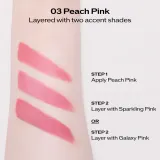 Помада для губ Shiseido Technosatin Pink атласная, розовый оттенок, 3,3 г, оттенок 03 Peach Pink — фото 4