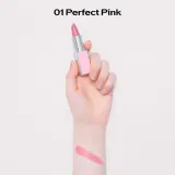 Помада для губ Shiseido Technosatin Pink атласная, розовый оттенок, 3,3 г, оттенок 01 Perfect Pink — фото 3
