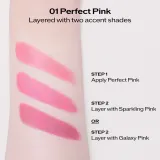 Помада для губ Shiseido Technosatin Pink атласная, розовый оттенок, 3,3 г, оттенок 01 Perfect Pink — фото 4