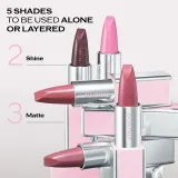 Помада для губ Shiseido Technosatin Pink атласная, розовый оттенок, 3,3 г, оттенок 01 Perfect Pink — фото 6