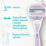 Сменные картриджи для бритвы Gillette Venus ComfortGlide Breeze с гелевыми полосками, 3 лезвия, 6 шт — фото 2