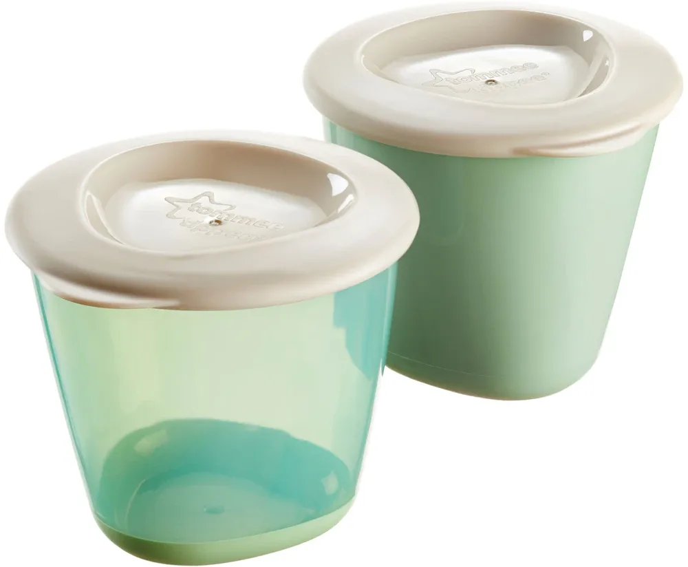 Контейнеры для хранения детского питания Tommee Tippee Pop-ups с герметичной крышкой, для морозильной камеры, 2 шт по 110 мл