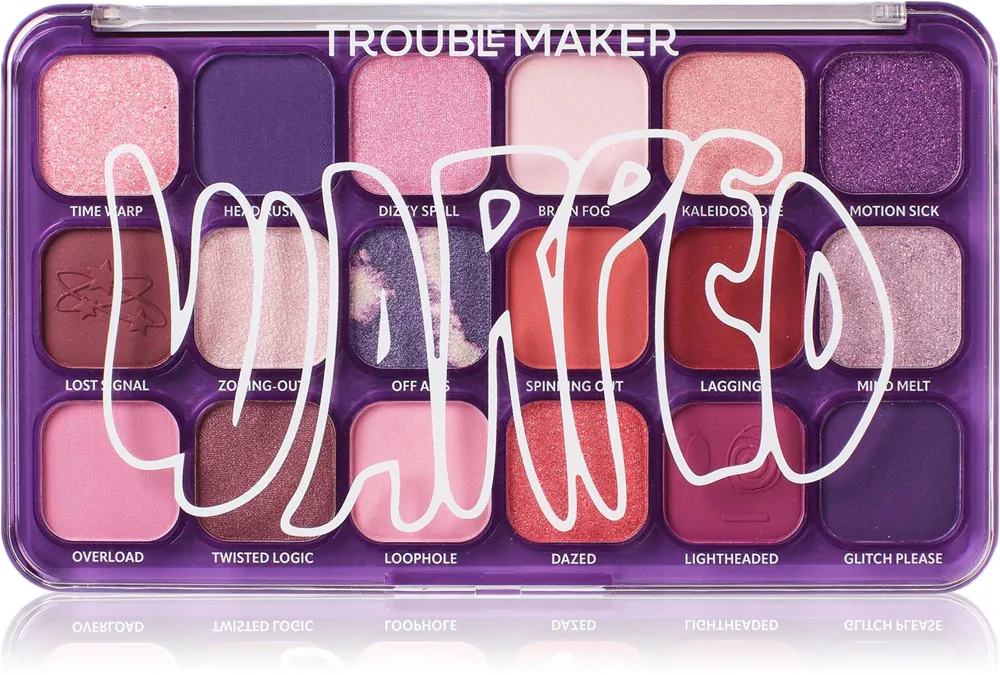 Палетка теней для век Trouble Maker Big Trouble мультиколор, матовые и шиммерные, 27 г, оттенок Warped