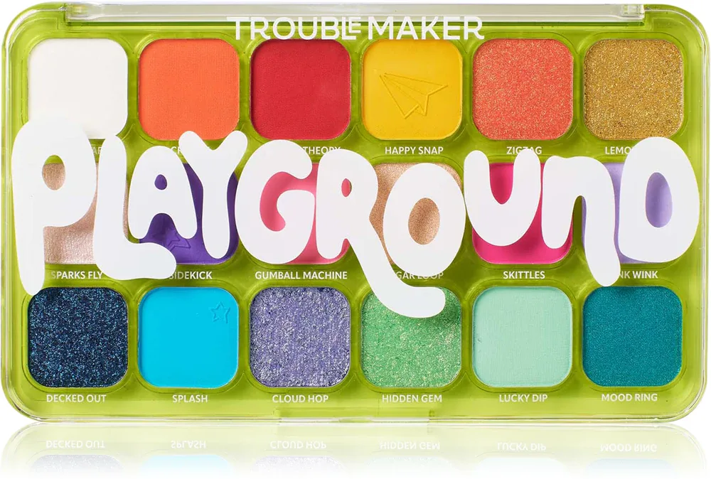 Палетка теней для век Trouble Maker Big Trouble мультиколор, матовые и шиммерные, 27 г, оттенок Playground