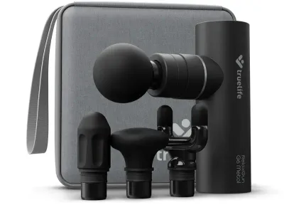 Массажный пистолет Truelife RelaxGun G6 Metal, 5 уровней интенсивности, 4 насадки, 1 шт