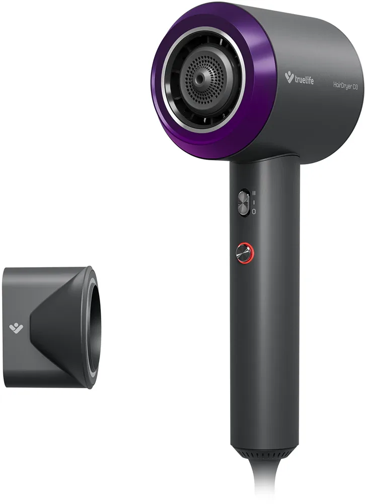 Фен Truelife HairDryer D3 с ионизацией, с насадкой-концентратором, 1 шт