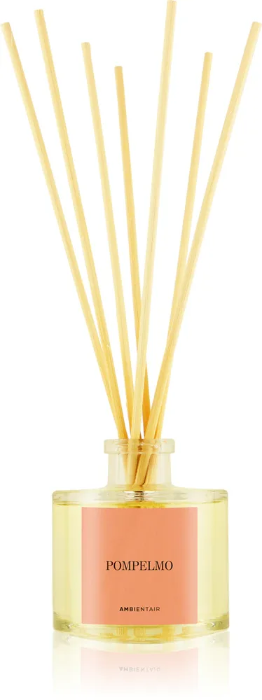 Диффузор ароматический Ambientair COLOURS Pomelo с палочками, с цитрусовым ароматом, 100 мл