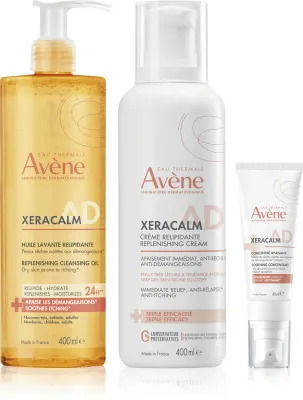 Avène XeraCalm A.D. Lipid-Replenishing Care Set - Набор для ухода за телом Avene XeraCalm A.D. Lipid-Replenishing Care Set для сухой и атопичной кожи, 1 шт