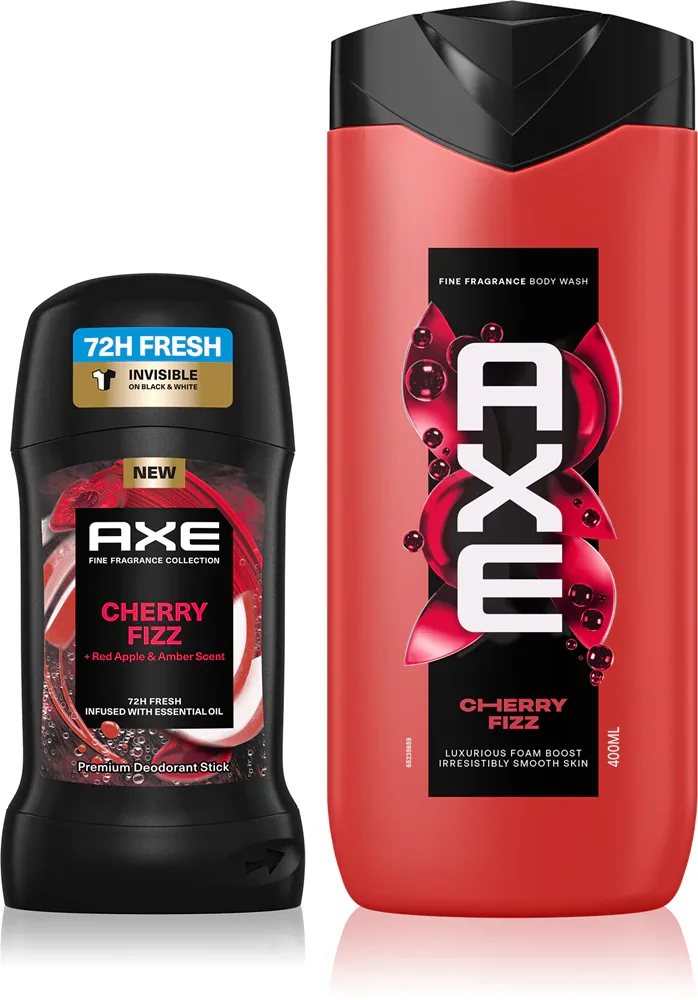 Набор мужской Axe Premium Cherry Fizz гель для душа и дезодорант-стик, 1 шт