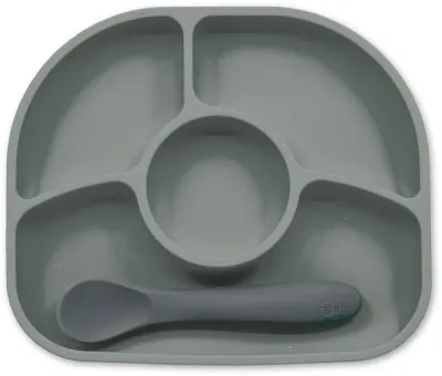 BBLÜV Yümi - Набор детской посуды BBLUV Yumi силиконовый, серый, 1 шт Grey, 1 шт