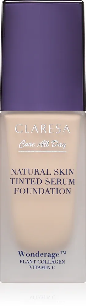 Тональная сыворотка Claresa Care All Day Natural Skin Tinted Serum Foundation с лёгким покрытием, светлый оттенок, 32 мл, оттенок 0N Fair Neutral