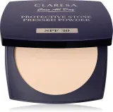 Пудра для лица Claresa Care All Day Protective Stone Pressed Powder компактная, с SPF, универсальный оттенок, 10 г, оттенок Universal — фото 1