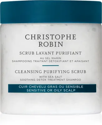 Скраб для кожи головы Christophe Robin Purifying Scrub With Sea Salt очищающий, с морской солью, 250 мл