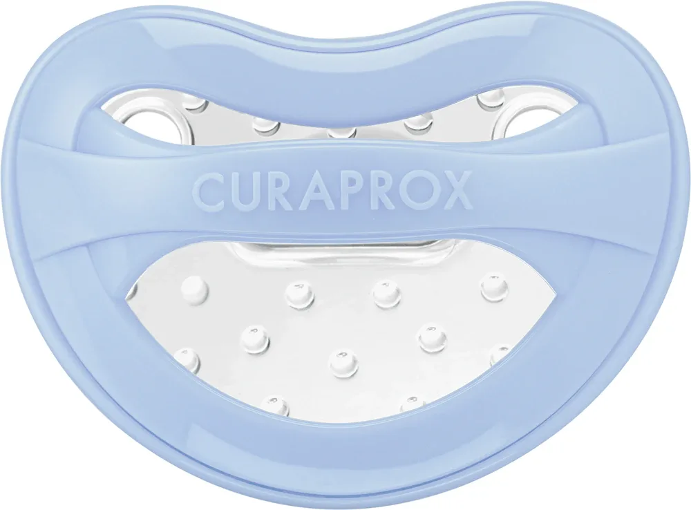 Пустышка Curaprox Baby 0+ Months силиконовая, эргономичной формы, 1 шт