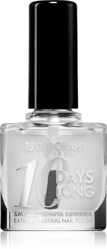 Лак для ногтей Deborah Milano 10 Days Long верхнее покрытие, прозрачный, 11 мл, оттенок 00 Top Coat
