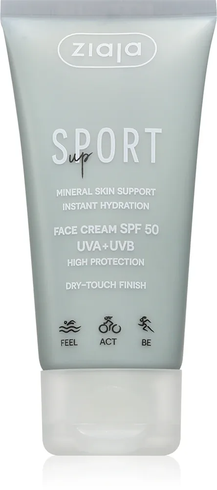Крем для лица Ziaja Sport Up Face Cream солнцезащитный, водостойкий, 50 мл