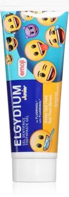 Зубная паста детская Elgydium Emoji Junior для чистки зубов, приятная на вкус, 50 мл 7-12y