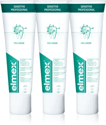 Зубная паста Elmex Sensitive Professional для чувствительных зубов, с аргинином, 3 × 75 мл