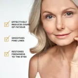 Крем для кожи вокруг глаз Eveline Cosmetics 24k Gold Caviar 24K Gold Vitamin C с витамином C, с ниацинамидом, 15 мл — фото 4