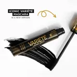 Тушь для ресниц Eveline Cosmetics Veriete Lashes Show удлиняющая, для объёма, чёрная, 10 мл, оттенок Black — фото 6