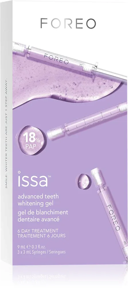 Гель для отбеливания зубов FOREO issa Advanced Teeth Whitening Gel, для чувствительных зубов, 3 × 3 мл