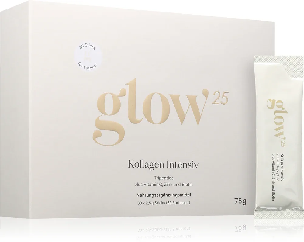 Коллаген в порошке Glow25 Collagen Intensive с нейтральным вкусом, 30 × 2,5 г