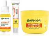 Набор для лица Garnier Vitamin C сыворотка, крем-сорбет и флюид, 3 шт — фото 1