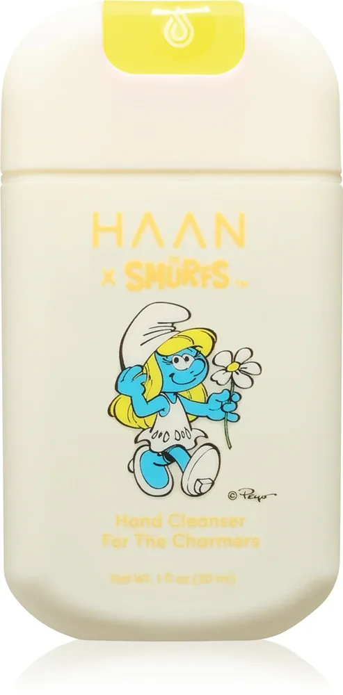 Гигиенический гель для рук HAAN Smurfette антибактериальный, со свежим ароматом, 30 мл