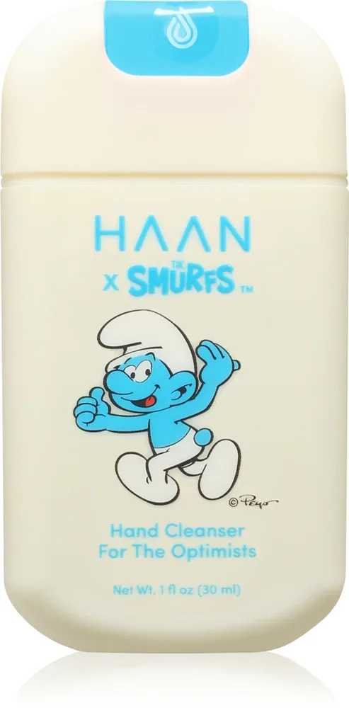 Гигиенический гель для рук HAAN Blue Smurf антибактериальный, освежающий, 30 мл