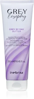 Маска для волос Inebrya Greylosophy Grey By Day Butter для седых и окрашенных волос, с маслом ши