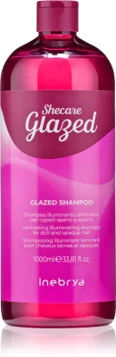 Шампунь для волос Inebrya Shecare Glazed Shampoo увлажняющий, для тусклых волос, 1000 мл