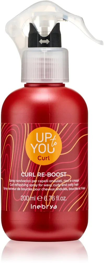 Спрей для волос Inebrya Up To You Curl Re-Boost Spray несмываемый, для вьющихся и волнистых волос, 200 мл