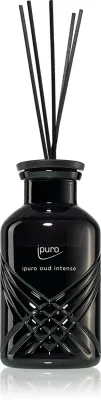 Ароматический диффузор с наполнителем ipuro Exclusive Oud Intense с древесным ароматом, с палочками, 240 мл